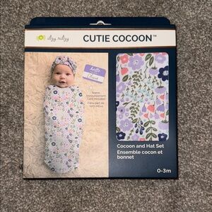 Itzy Ritzy Floral Cutie Cocoon and Hat Set